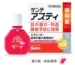 【ゆうパケット配送対象】【第2類医薬品】サンテアスティ 15mL【SM】[目薬]（かすみ 疲れ目）(ポスト投函 追跡ありメール便)