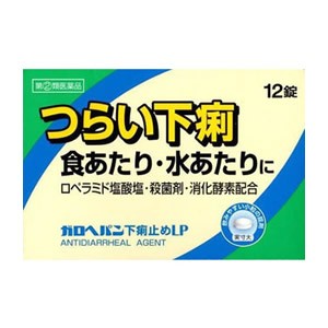 【ゆうパケット配送対象】【第(2)類医薬品】ガロヘパン下痢止めLP 12錠【SM】(メール便)