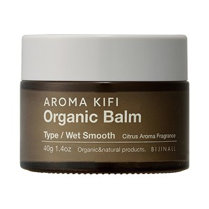 AROMA KIFI アロマキフィ オーガニックバーム ウェットスムース シトラスアロマの香り 40g(濡れ髪 まとまり ヘアケア フェイス クリー・