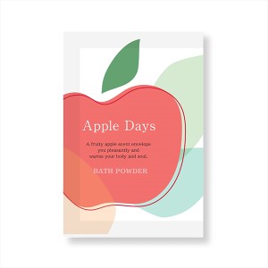 【ゆうパケット配送対象】Apple Days アップルデイズ バスパウダー 25g(ミルキーイエロー りんごの香り 入浴剤)(ポスト投函 追跡ありメ