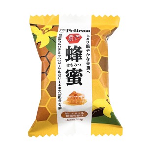 [ペリカン石鹸]ファミリー石鹸蜂蜜 80g(固形石鹸 しっとり はちみつ せっけん)