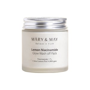 MARY & MAY マリー&メイ レモンナイアシンアミドグローウォッシュパック 125g(顔 フェイスパック 洗い流すタイプ 韓国コスメ)
