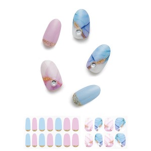 【ゆうパケット配送対象】GLAMBUX グラムバックス パーツコートジェルネイル Pastel Marble パステルマーブル（23NA04) 1セット(ネイル