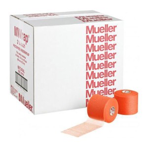 Mueller(ミューラー)Mラップカラービッグ オレンジ 1箱（48巻入）サポート メンテナンス テーピング 130709