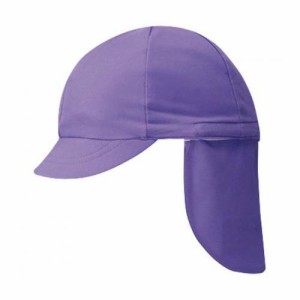 【ゆうパケット配送対象】FOOTMARK(フットマーク) フラップ付き体操帽子(取り外しタイプ) カラー:パープル(紫) 日よけ ぼうし 熱中症 ・
