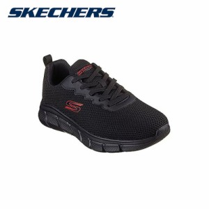 【送料無料】Skechers スケッチャーズ メンズ ワイドサイズ ボブス スポート B フレックス - チル エッジ ブラック BOBS B FLEX-CHILL