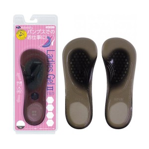 ASHIMARU(アシマル) レディースジェル2BLK24.0-25.5cm(インソール 靴底 ウォーキング)