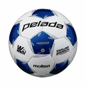 モルテン（Molten） サッカーボール4号球 ペレーダ4000 ホワイト×メタリックブルー