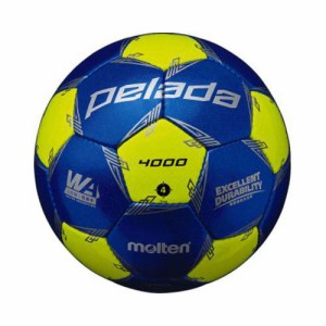 モルテン（Molten） サッカーボール4号球 ペレーダ4000 メタリックブルー×ライトイエロー