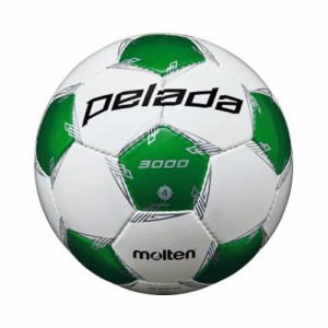 モルテン（Molten） サッカーボール4号球 ペレーダ3000 ホワイト×メタリックグリーン