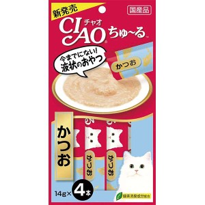 CIAO(チャオ) ちゅ〜る かつお味 14g*4本