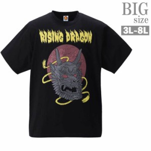 プリントTシャツ 新日本プロレス 鷹木信悟 RISING DRAGON 半袖 大きいサイズ メンズ C040306-10