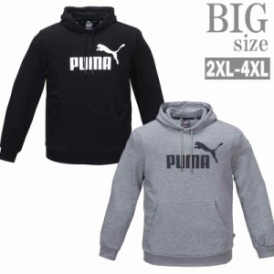 PUMA パーカー 大きいサイズ メンズ プルオーバー ビッグロゴ リサイクル素材 サスティナブル C050408-05