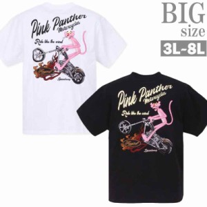 Tシャツ ピンクパンサー 大きいサイズ メンズ 刺繍 プリント PINK PANTHER キャラ おしゃれ C050516-06