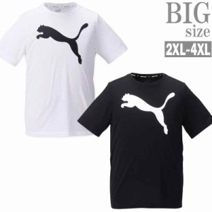 スポーツウェア 半袖 大きいサイズ PUMA プーマ メンズ トレーニング Tシャツ ロゴ 吸水速乾 C050706-06
