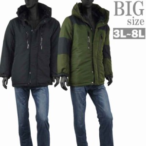 中綿ジャケット 大きいサイズ メンズ ボリューム 中綿ブルゾン 冬アウター 暖か フード C051111-02