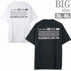 プリントTシャツ 大きいサイズ メンズ ロゴプリント ELEMENT EQUIPMENT お洒落 C060419-02