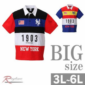 ポロシャツ 大きいサイズ メンズ NY 1903 スウェット ニューヨーク ヤンキース C300620-11
