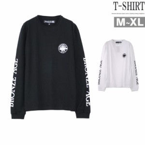 トレーナー メンズ BRONZE AGE フィッシュプリント 長袖Tシャツ ロンT 魚 おしゃれ Q020124-10