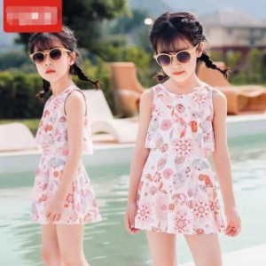 子供の水着の女の子 ワンピース ドレス スタイル 小 中 大の たち 韓国 かわいい王女の女の赤ちゃん スイミングプールビーチキッズ水着