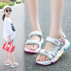 サンダル女の子韓国風スポーツサンダルビーチサンダルキッズサンダル子供靴ジュニア大きいサイズファッションシューズ