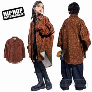 キッズダンス衣装 シャツ ヒョウ柄 パンツ 韓国風 セットアップ ヒップホップ キッズ 衣装 子供服 女の子 ストリート シャ