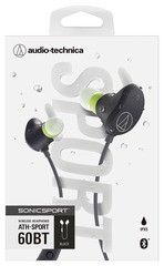 送料無料/[グッズ]/【2019年10月発売】[SONICSPORT] audio-technica/Bluetooth対応ワイヤレスヘッドホン/ATH-SPORT60BT BK ブラック/NEOG