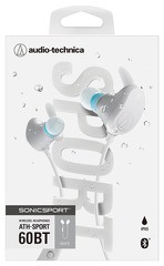 送料無料/[グッズ]/【2019年10月発売】[SONICSPORT] audio-technica/Bluetooth対応ワイヤレスヘッドホン/ATH-SPORT60BT WH ホワイト/NEOG