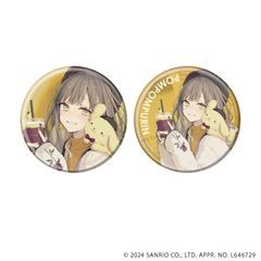 [グッズ]/【2024年6月発売】缶バッジ2個セット 「赤倉×サンリオキャラクターズ」 01 / ポムポムプリン (描き下ろし イラスト)/NEOGDS-76