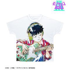 [グッズ]/[サイズ：Unisex / XXS]/【2024年9月発売】モブサイコ100 III 描き下ろし 影山茂夫 演奏 Ver. Ani-Art フルグラフィックTシャツ