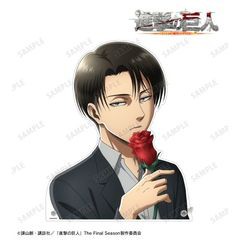 [グッズ]/【2024年9月発売】進撃の巨人 描き下ろし リヴァイ Flower Shop Ver. 特大ダイカットアクリルパネル/NEOGDS-767174