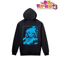 [グッズ]/[サイズ：Men's / XL]/【2024年9月発売】TVアニメ 「この素晴らしい世界に祝福を!3」 アクア バックプリントジップパーカー メ