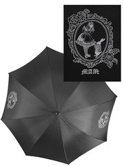 [APPAREL]/マキシマム/メルヘンプリントアンブレラ 黒 x シルバー (F) ゴスロリ・パンク/MAXICIMAM