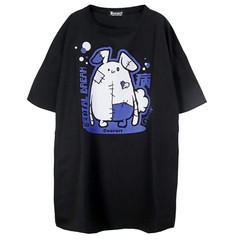 送料無料/[APPAREL]/ディオラート/オーバーサイズ・五分袖 プリントTシャツ [メンブレウサチャン] (L) ゴスロリ・パンク/Deorart