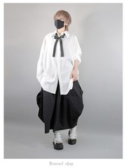 送料無料/[APPAREL]/ディオラート/モンスターサイズ ワイドシャツ ホワイト (L) ゴスロリ・パンク/Deorart
