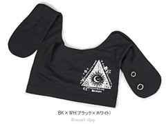 [APPAREL]/ディオラート/うさぎ耳 アイレット・ビーニー 帽 ブラック x ホワイト (F) ゴスロリ・パンク/Deorart