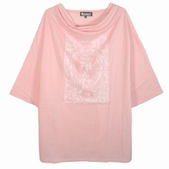 送料無料/[APPAREL]/ディオラート/ドレープネック 五分袖 Tシャツ [gothic frame] ピンク (M) ゴスロリ・パンク/Deorart