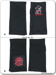 [APPAREL]/マキシマム/ふりむきジュピリン刺繍&魔法陣プリント ショートアームカバー 黒 (F) ゴスロリ・パンク/MAXICIMAM