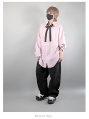 送料無料/[APPAREL]/ディオラート/モンスターサイズ ワイドシャツ ピンク (M) ゴスロリ・パンク/Deorart