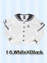 送料無料/[APPAREL]/マキシマム/マリンなパティシエさんセーラーカットソー White x Black (F) ゴスロリ・パンク/MAXICIMAM