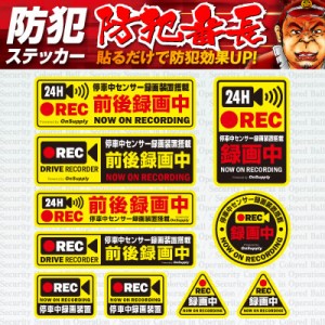 防犯ステッカー  セキュリティステッカー 「停車中センサー録画装置搭載」 (OS-401) ダミーカメラの効果UP【メール便OK】