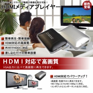 パソコン周辺機器 実用スパイアイテム FULL HD 1080P リモコン操作 ポータブルHDMIメディアプレイヤー(OA-1060)