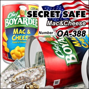 隠し金庫 食品缶型 『シークレットセーフ Chef Boyardee Mac & Cheese』 金庫 カモフラージュ (OA-388) アメリカン 雑貨 貴重品