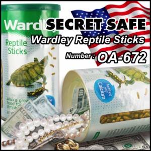 隠し金庫 亀の餌(2種選択不可)型 『シークレットセーフ Wardley Reptile Sticks』 セーフティボックス (OA-672) アメリカン 雑貨 防犯