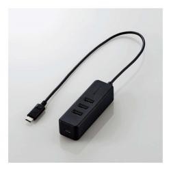 【新品/取寄品/代引不可】USB Type C ハブ/USB2.0/USB-Aメス3ポート/PD対応Type-C1ポート/ケーブ