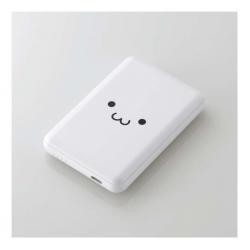 【新品/取寄品/代引不可】モバイルバッテリー/リチウムイオン電池/15W/5000mAh/USB Type-C入出力x1/しろち