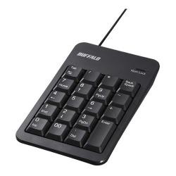 【新品/取寄品/代引不可】有線テンキーボード TabキーUSBハブ付き ブラック BSTKH100BKZ