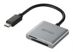 【新品/取寄品/代引不可】USB3.2Gen1Type-C カードリーダー SD/microSD シルバー BSCR110U3C