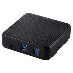 【新品/取寄品/代引不可】USB切替器/USB3.0/PC側2ポート/接続機器4ポート/手元スイッチ/ブラック U3SW-T2