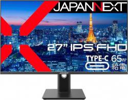 【新品/取寄品】27インチ 液晶ディスプレイ(1920x1080/IPS/DP/HDMI/Type-C65W給電/チルト/高さ調